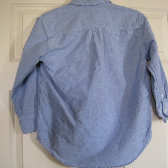GAP kids blue button down shirt boys size 6-7 - Picture 3 of 4